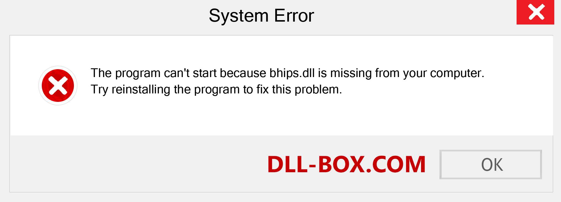  bhips.dll file is missing?. Download for Windows 7, 8, 10 - Fix  bhips dll Missing Error on Windows, photos, images